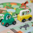 Voiture en bois Van jaune Cross roads