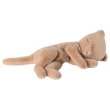 Peluche chaton endormi petit crème pêche