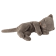 Peluche chaton endormi petit gris