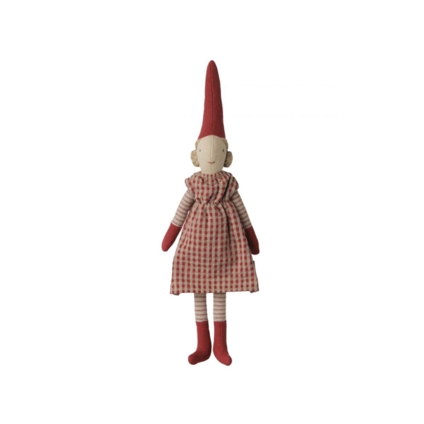 Peluche Pixy fille Robe rouge