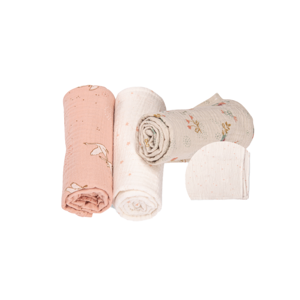 Set de 3 langes personnalisé La petite école de danse
