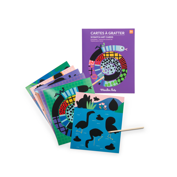 6 cartes à gratter Les Toupitis