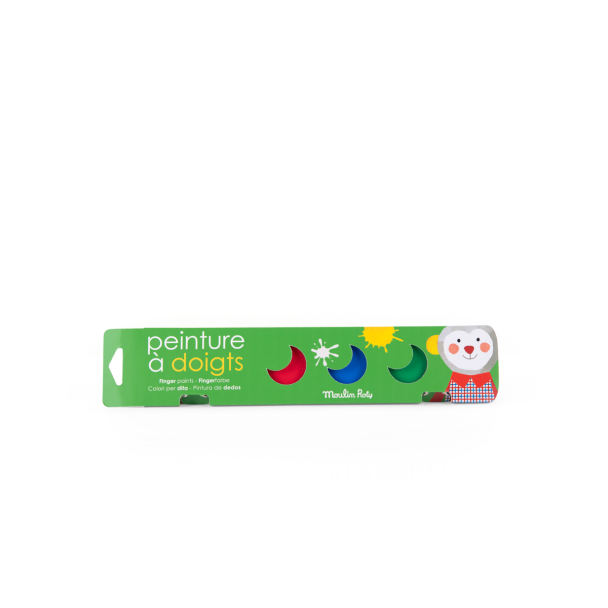 6 pots de peinture à doigts Les Popipop