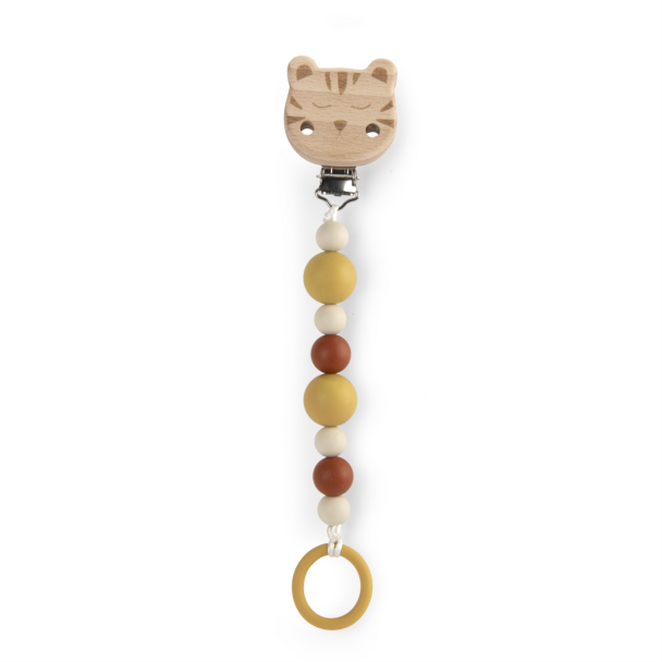 Attache-tétine bois silicone La forêt Mawa