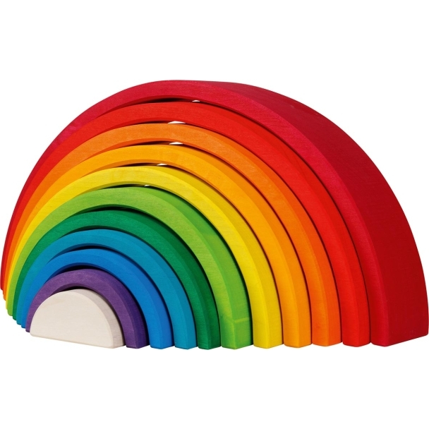 Blocs de construction en bois Arc-en-ciel