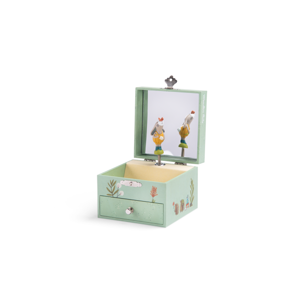 Boite à musique coffret Trois petits lapins