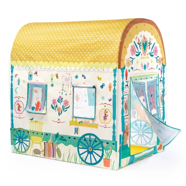 Cabane en tissu Roulotte