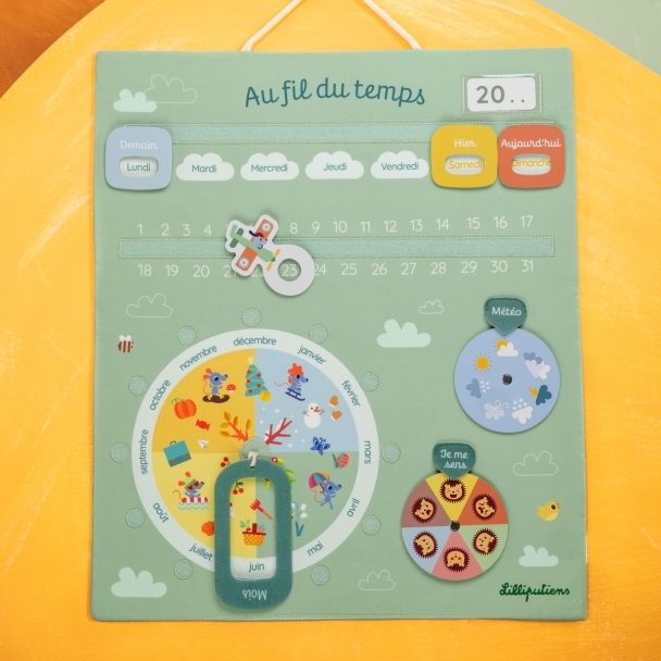 Calendrier ludique Au fil du temps