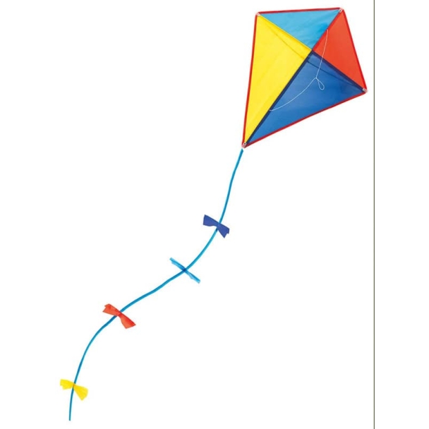 Cerf volant quatre couleurs