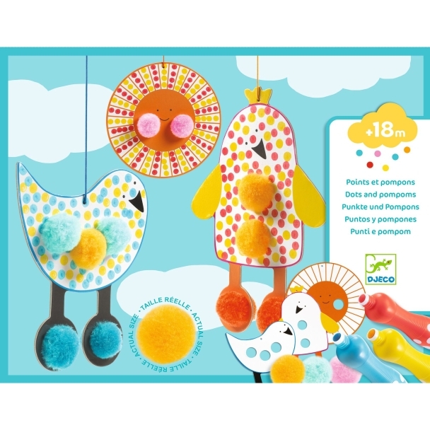 Coffret DIY points et pompons dans le ciel