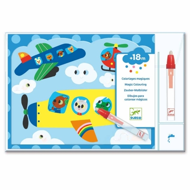 Coloriage stylos magiques Caché dans le Ciel