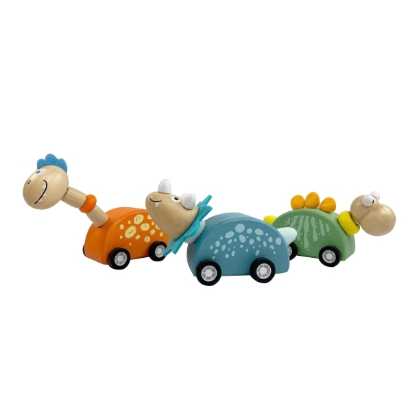 Dinosaure en bois à rétrofriction