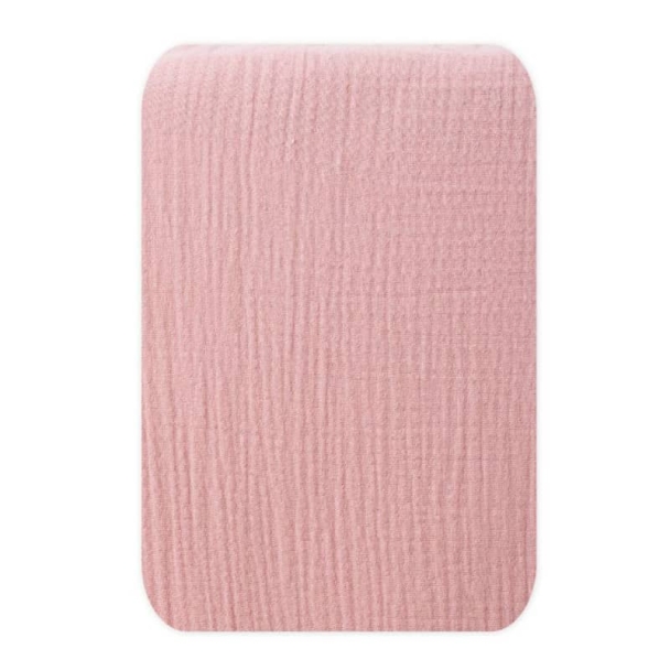 Drap housse rose lit bébé 70 x 140 cm Après la pluie