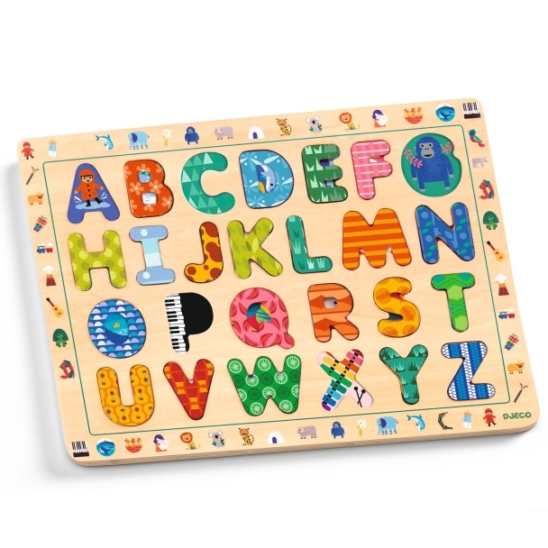 Puzzle en bois ABC