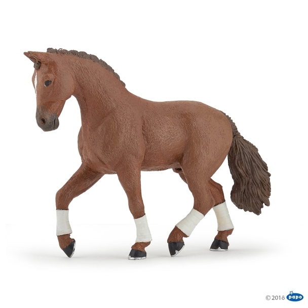 Figurine cheval Hanovrien alezan