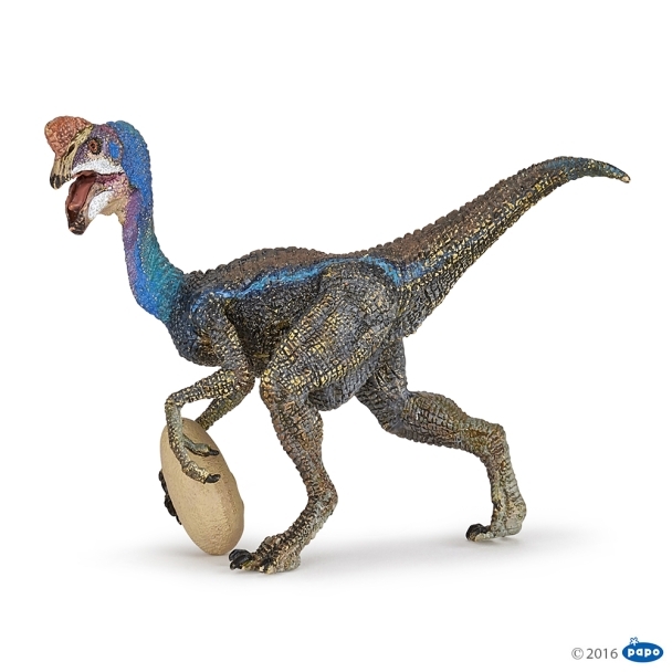 Figurine dinosaure oviraptor bleu
