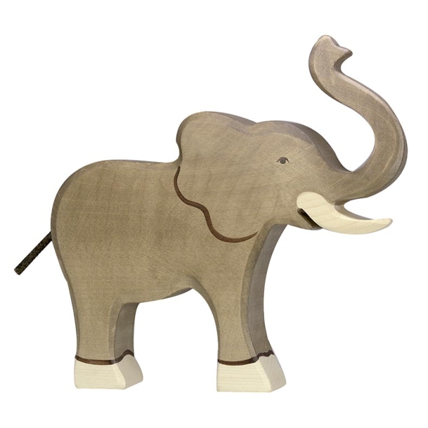Figurine éléphant trompe haute