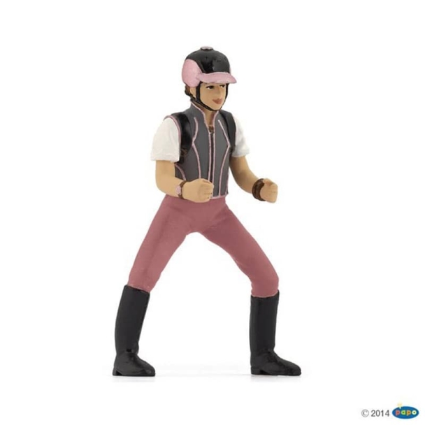 Figurine jeune cavalière fashion
