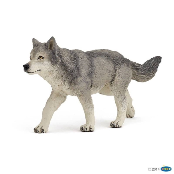 Figurine louve grise