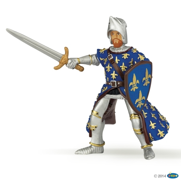 Figurine prince Philippe bleu