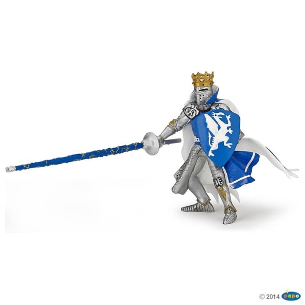Figurine roi au dragon bleu