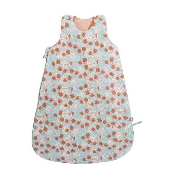 Gigoteuse fleurie bleue 70 cm Après la pluie