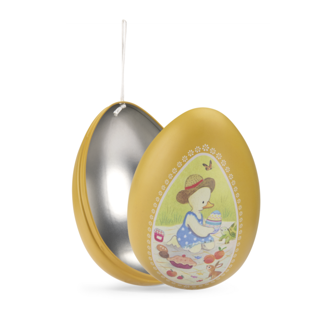 Grand oeuf métal jaune La Grande Famille