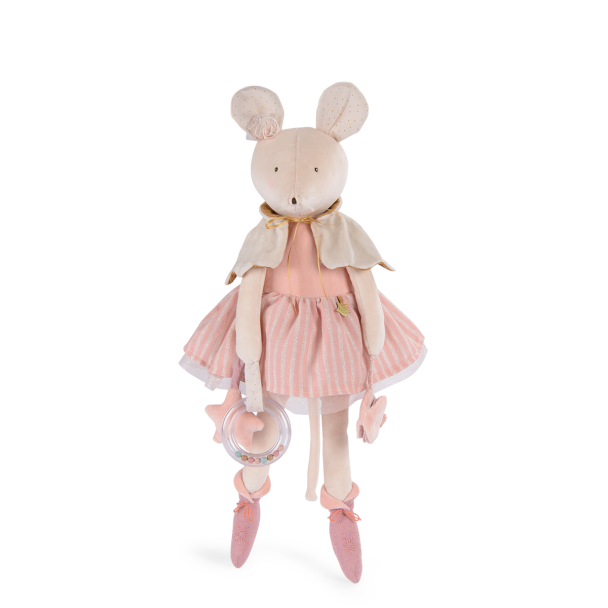 Grande peluche d'activités Souris La petite école de danse