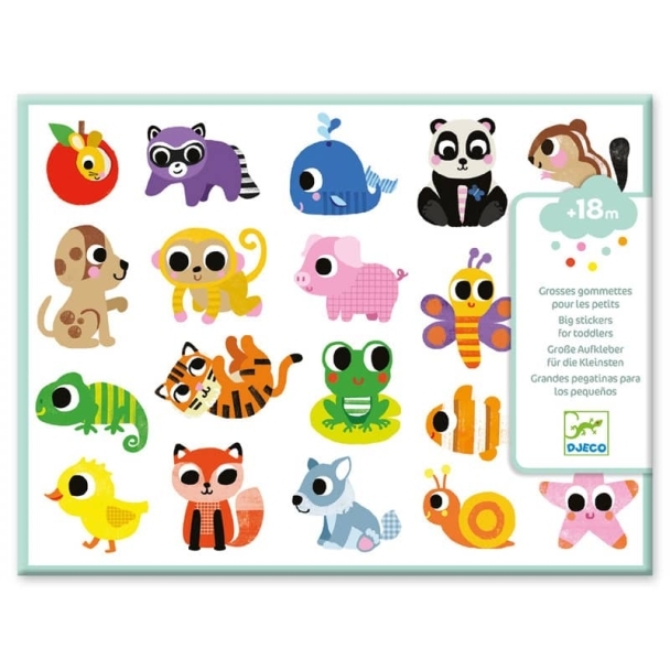 Grosses Gommettes pour les Petits Bébés Animaux