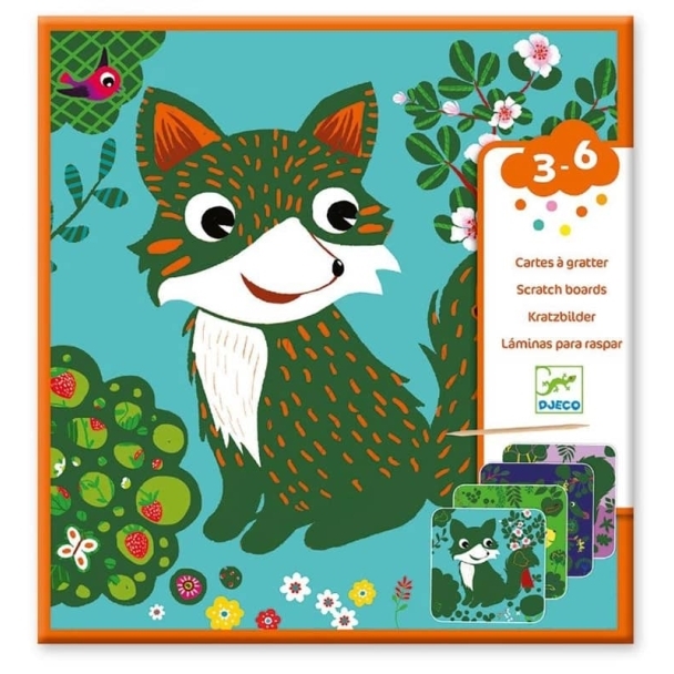 Cartes à gratter petites bètes