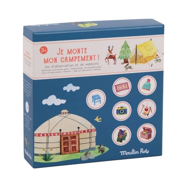 Jeu de mémoire Je monte mon campement Le Jardin du Moulin