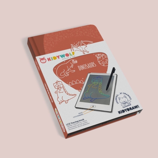 Kidydraw-mini Tablette à dessin Dinosaures
