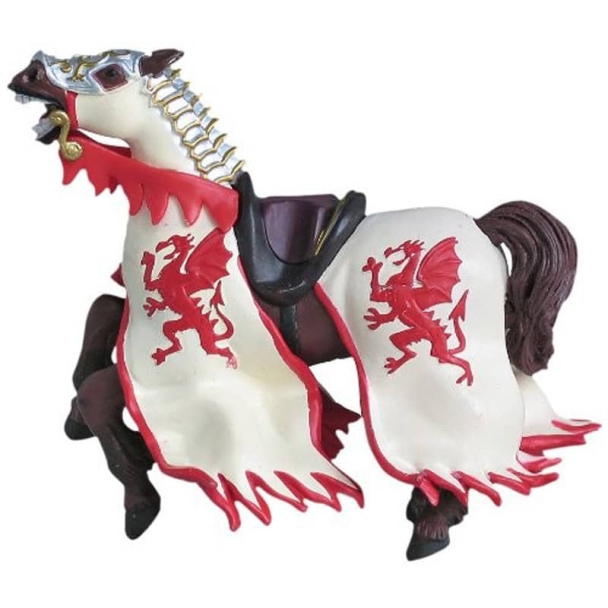 Le cheval roi au dragon rouge