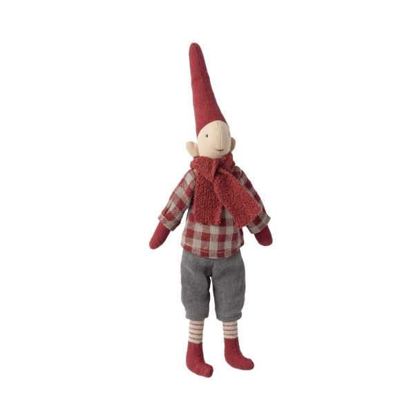 Lutin farceur Noël Chemise à carreaux rouge