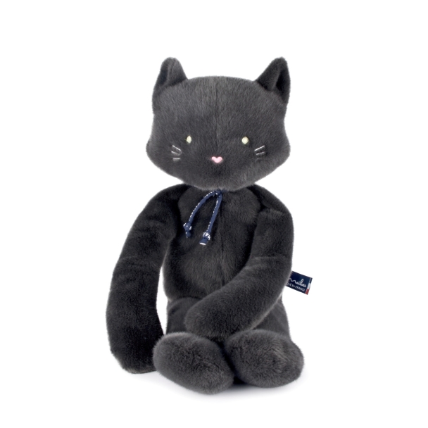 Peluche Chat Mloe Gris fonc 56 cm