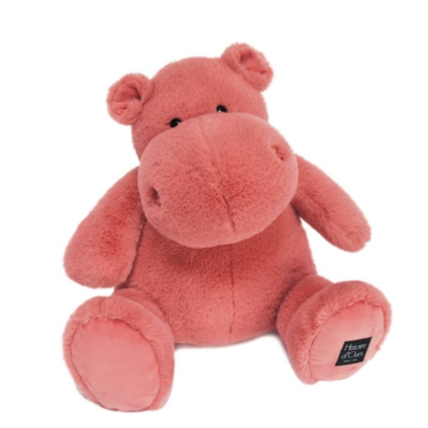 Peluche Hippopotame 40cm terracotta