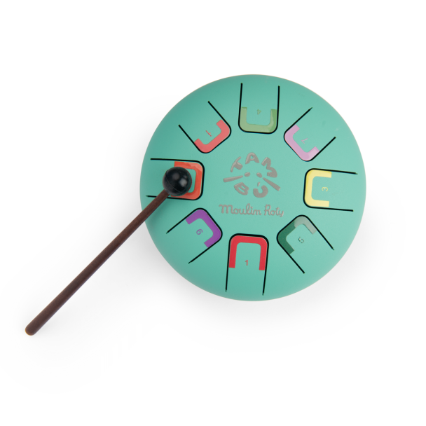 Instrument de musique Tongue drum vert Dans la jungle