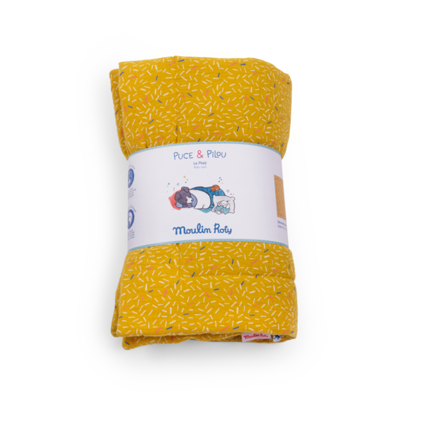 Plaid jaune Puce & Pilou