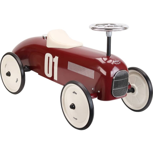 Porteur en métal Voiture vintage bordeaux