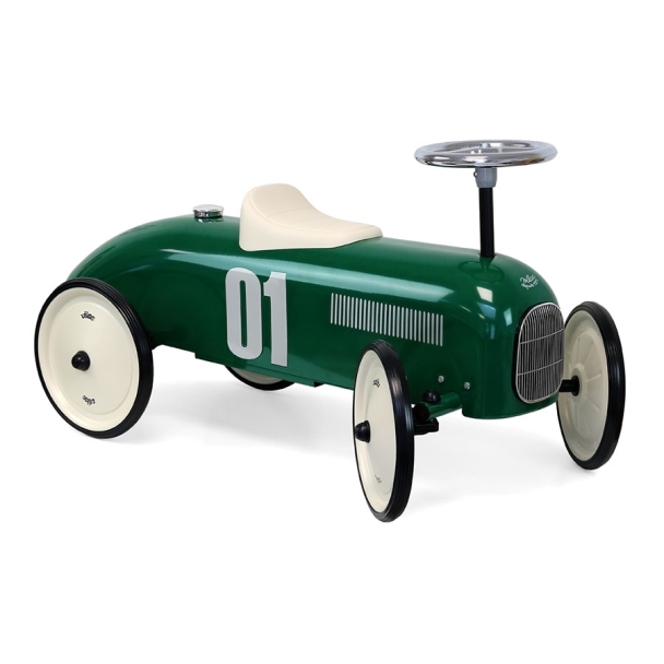 Porteur voiture métal vintage vert