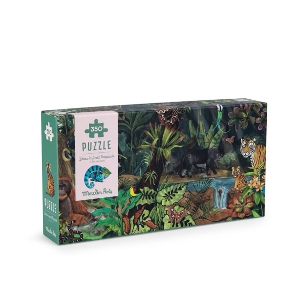Puzzle Forêt tropicale 350 pcs Tout autour du monde
