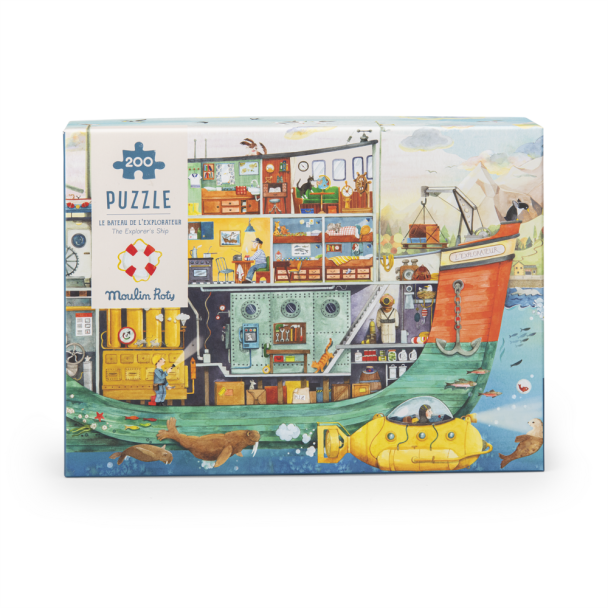 Puzzle Le bateau 200 pièces Le Jardin du Moulin