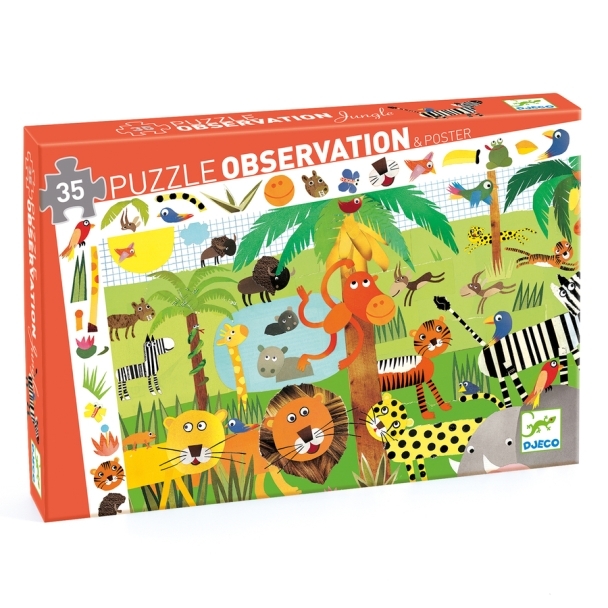 Puzzle dobservation la jungle