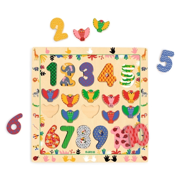 Puzzle en bois Chiffres
