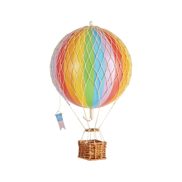 Suspension Montgolfière 30cm arc en ciel