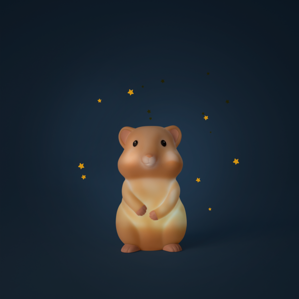 Veilleuse Hamster (USB) Puce & Pilou