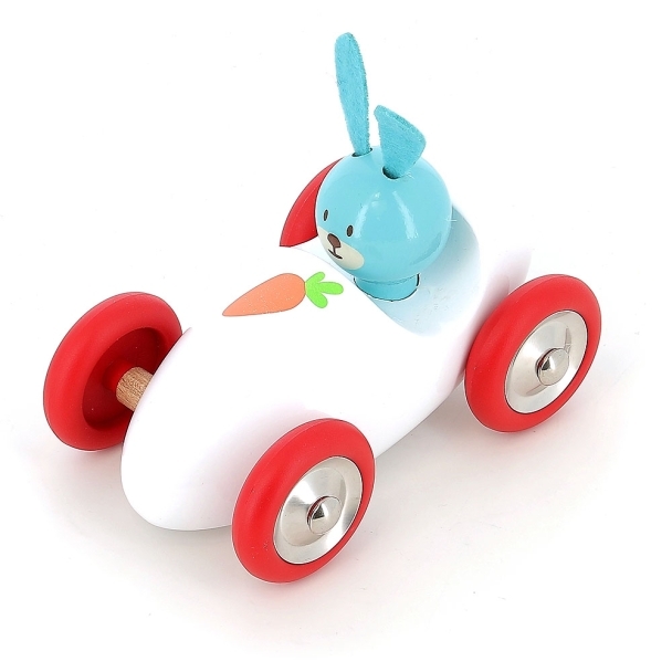 Voiture de course Le lapin