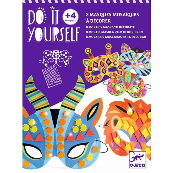 Coffret DIY Masques Animaux de la jungle