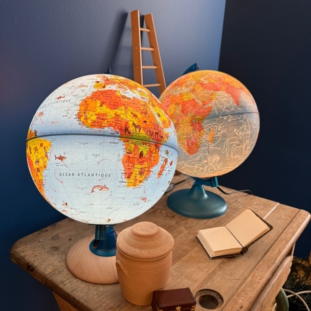 Globe terrestre lumineux Safari 25 cm