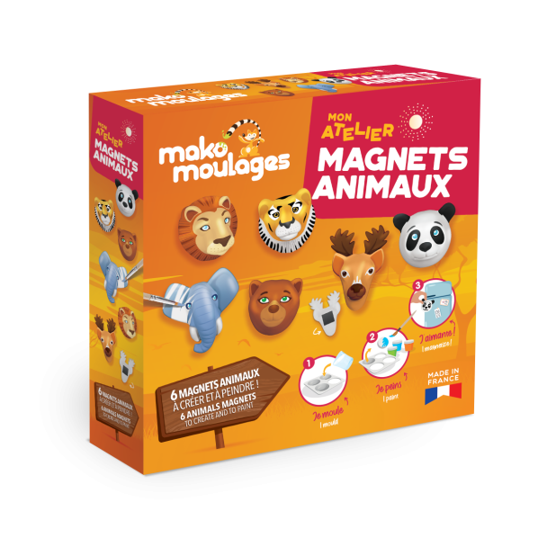 Moulage atelier magnets animaux